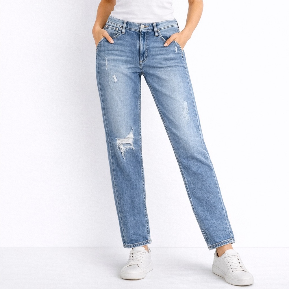 Black Orchid Los Angeles Jeans Size 26 Hipster Crop Boyfriend Distressed Denim